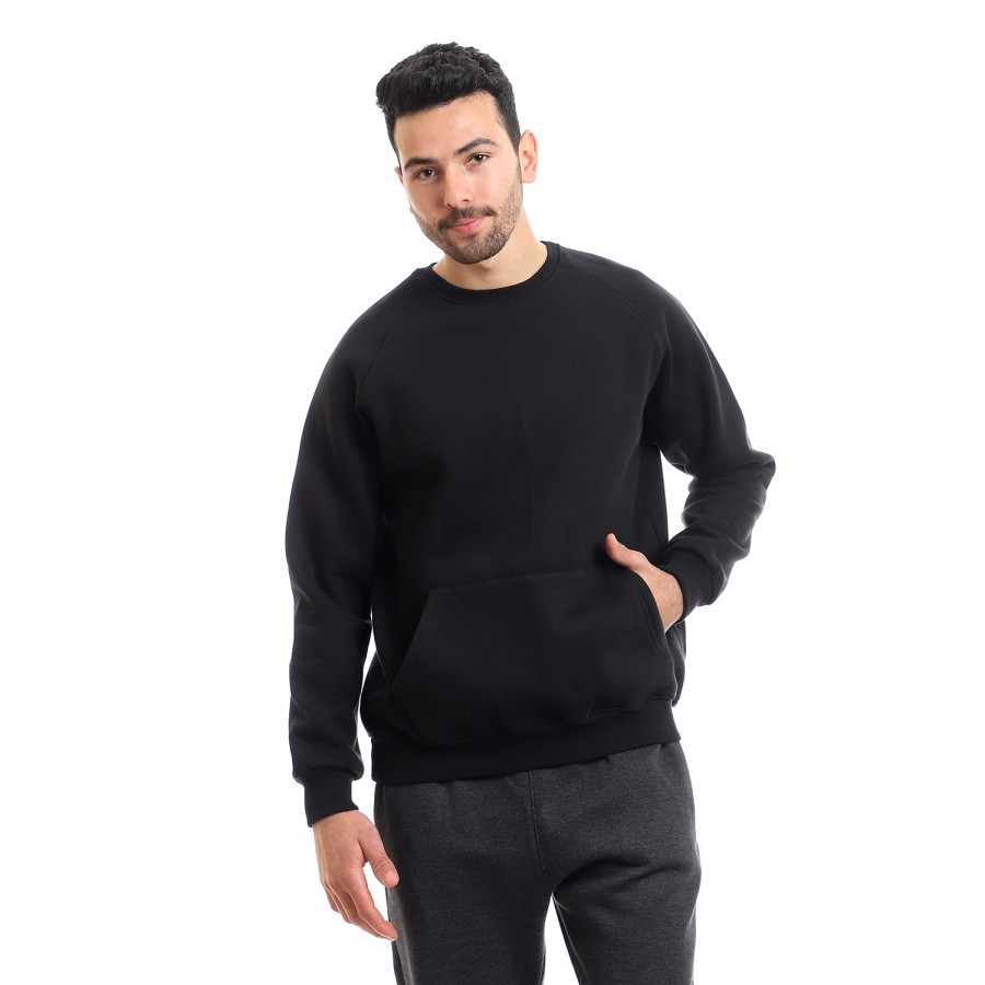 Round neck men's sweatshirt